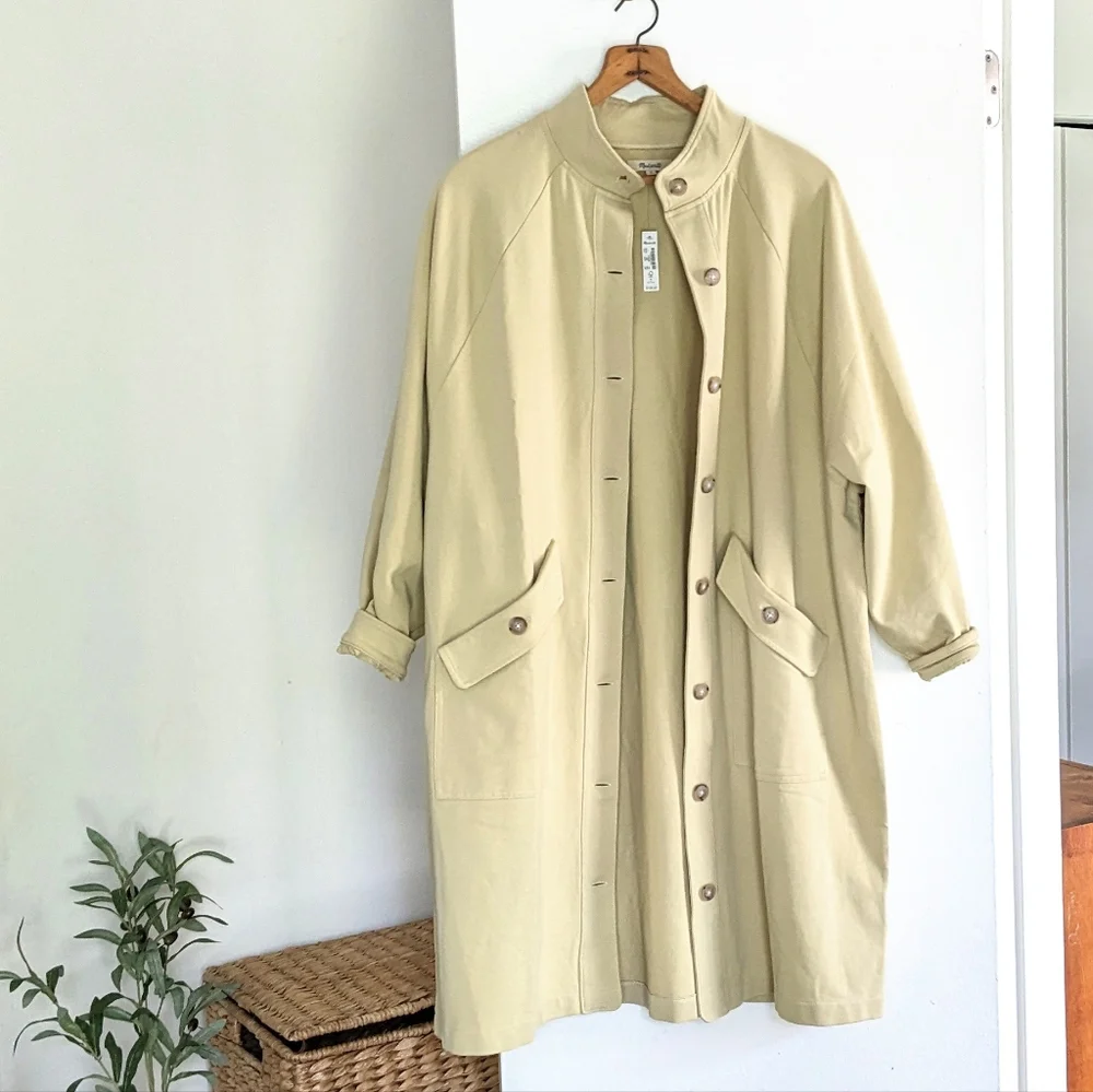Madewell Structured Terry Longline Duster Coat - Picture 15 of 16